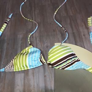 ❤️Island Soul Bikini Top  Green/Brown/White/Blue
